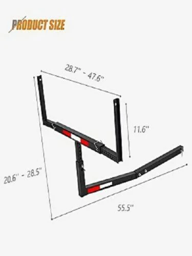New Pickup Truck Bed Hitch Extender Rack – Adjustable Extension for Boats, Lumber, Kayaks & More KA04 - Image 3