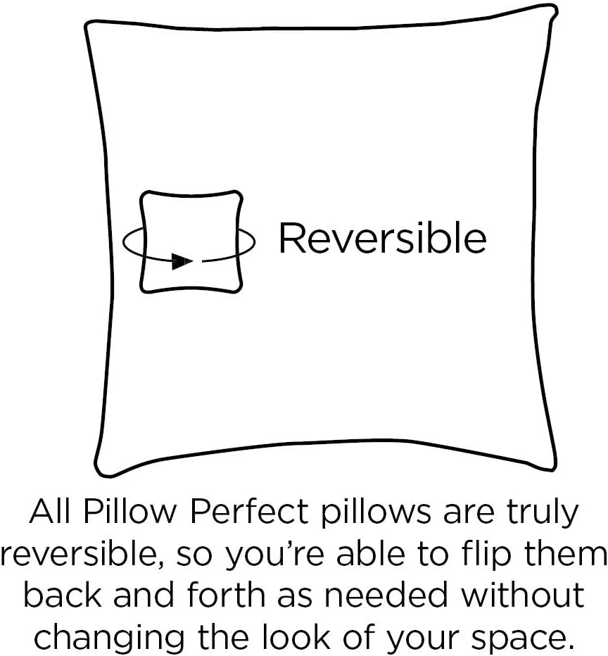 Pillow Perfect Indoor Finders Keepers Chair Pads, 2 Count (Pack of 1), Blue French - Image 4