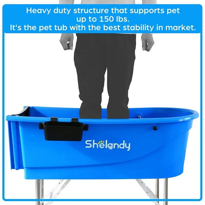 New Plastic Pet Dog Grooming Bathtub – Durable Wash Station for Dogs & Animals | Model 1127841 - Image 4