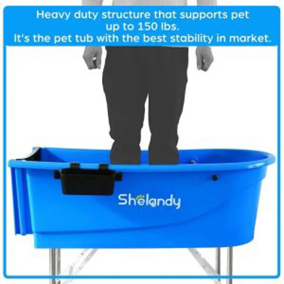 New Plastic Pet Dog Grooming Bathtub – Durable Wash Station for Dogs & Animals | Model 1127841 - Image 9