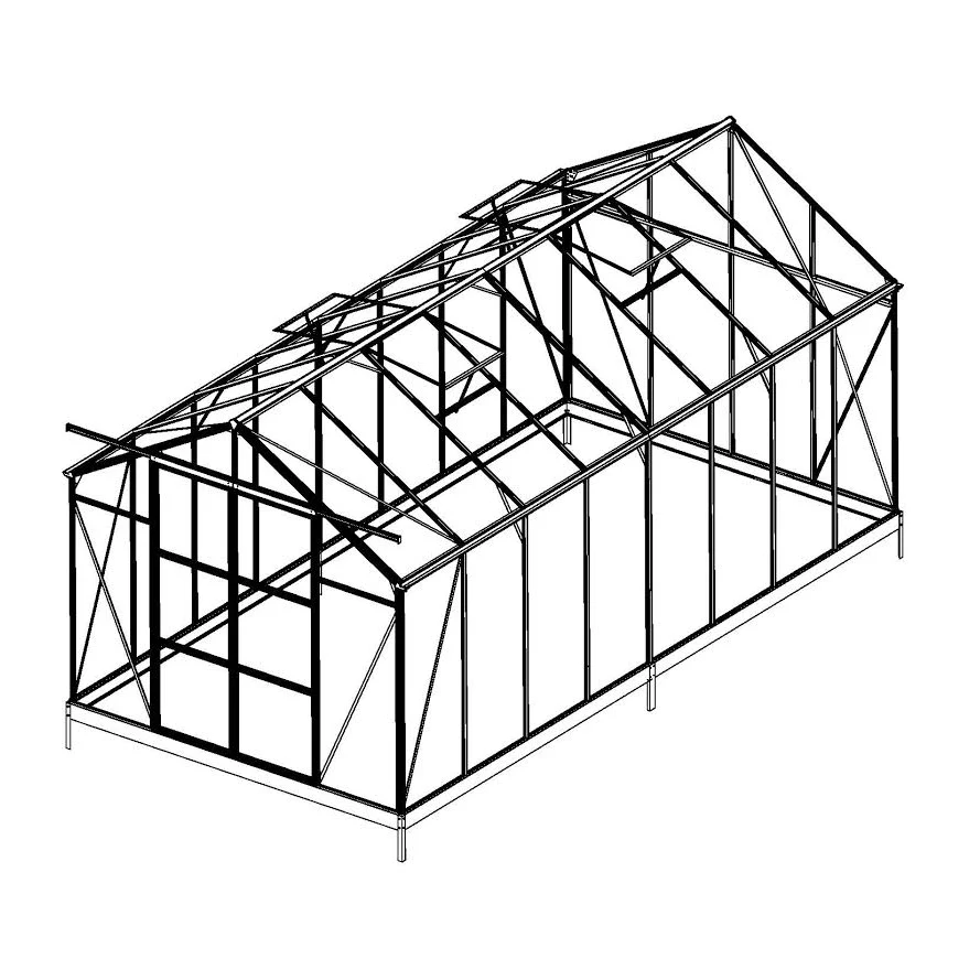 New 8x6, 8x10, & 8x16 FT Polycarbonate Greenhouse – All-Weather Outdoor Garden Green House with UV Panels & Aluminum Frame - Image 10