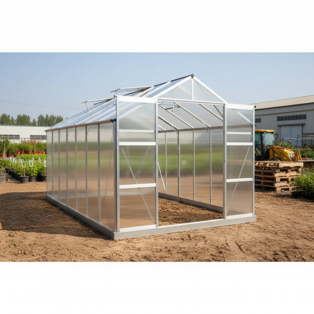 New 8x6, 8x10, & 8x16 FT Polycarbonate Greenhouse – All-Weather Outdoor Garden Green House with UV Panels & Aluminum Frame - Image 2