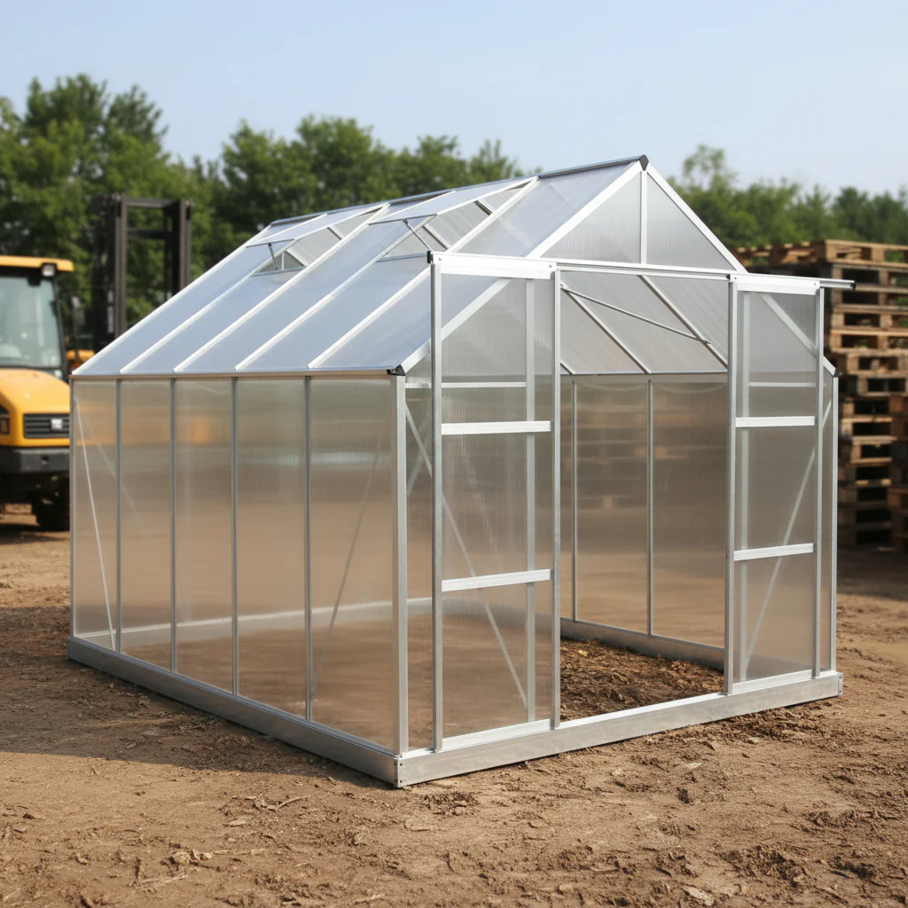 New 8x6, 8x10, & 8x16 FT Polycarbonate Greenhouse – All-Weather Outdoor Garden Green House with UV Panels & Aluminum Frame - Image 3