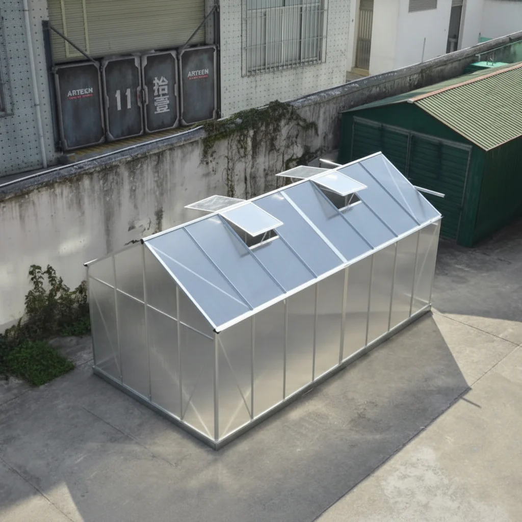New 8x6, 8x10, & 8x16 FT Polycarbonate Greenhouse – All-Weather Outdoor Garden Green House with UV Panels & Aluminum Frame - Image 5