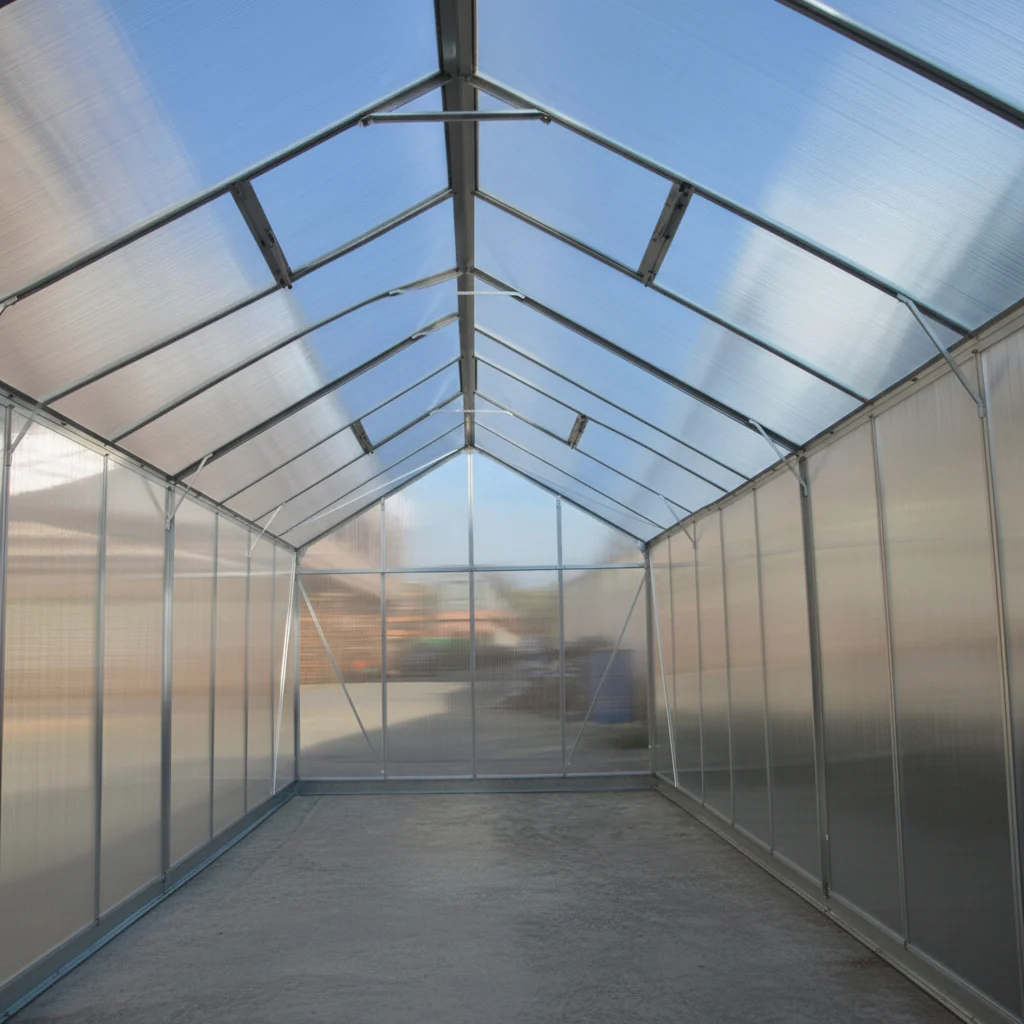 New 8x6, 8x10, & 8x16 FT Polycarbonate Greenhouse – All-Weather Outdoor Garden Green House with UV Panels & Aluminum Frame - Image 6
