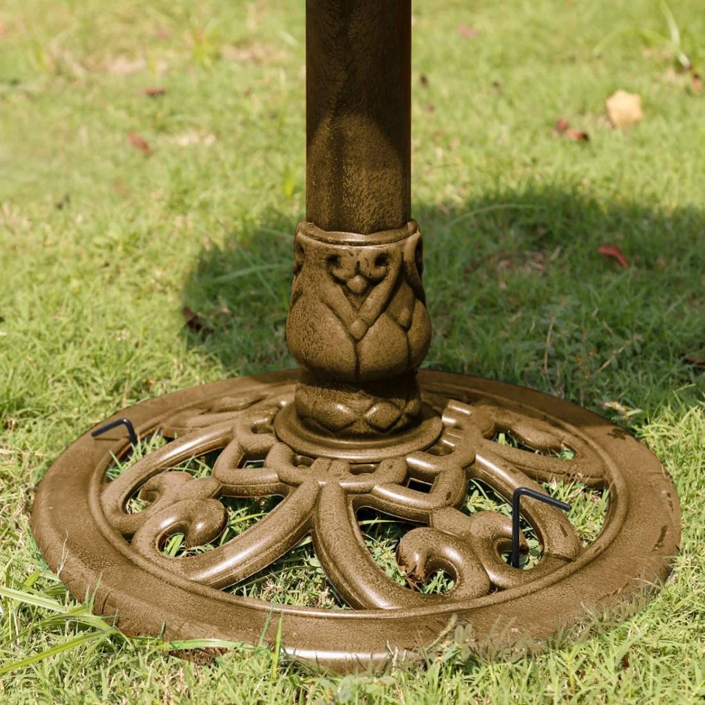 New Polyresin Antique Copper Outdoor Bird Bath – Garden Decor for Attracting Birds G40086 - Image 6