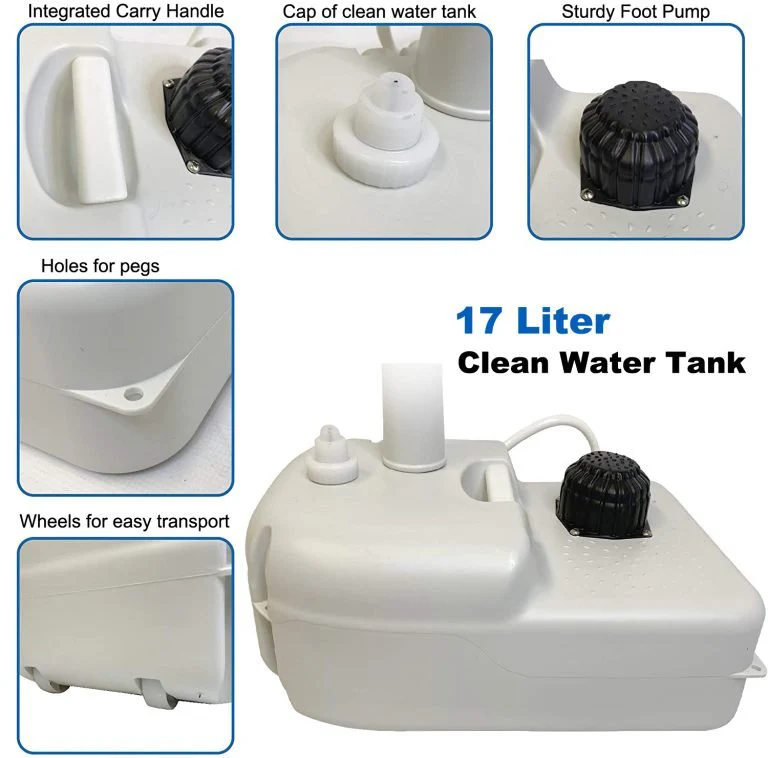 Portable Camping Sink with Foot Pump – 19L Water Tank & Soap Dispenser for Outdoor Use | S1271 - Image 4