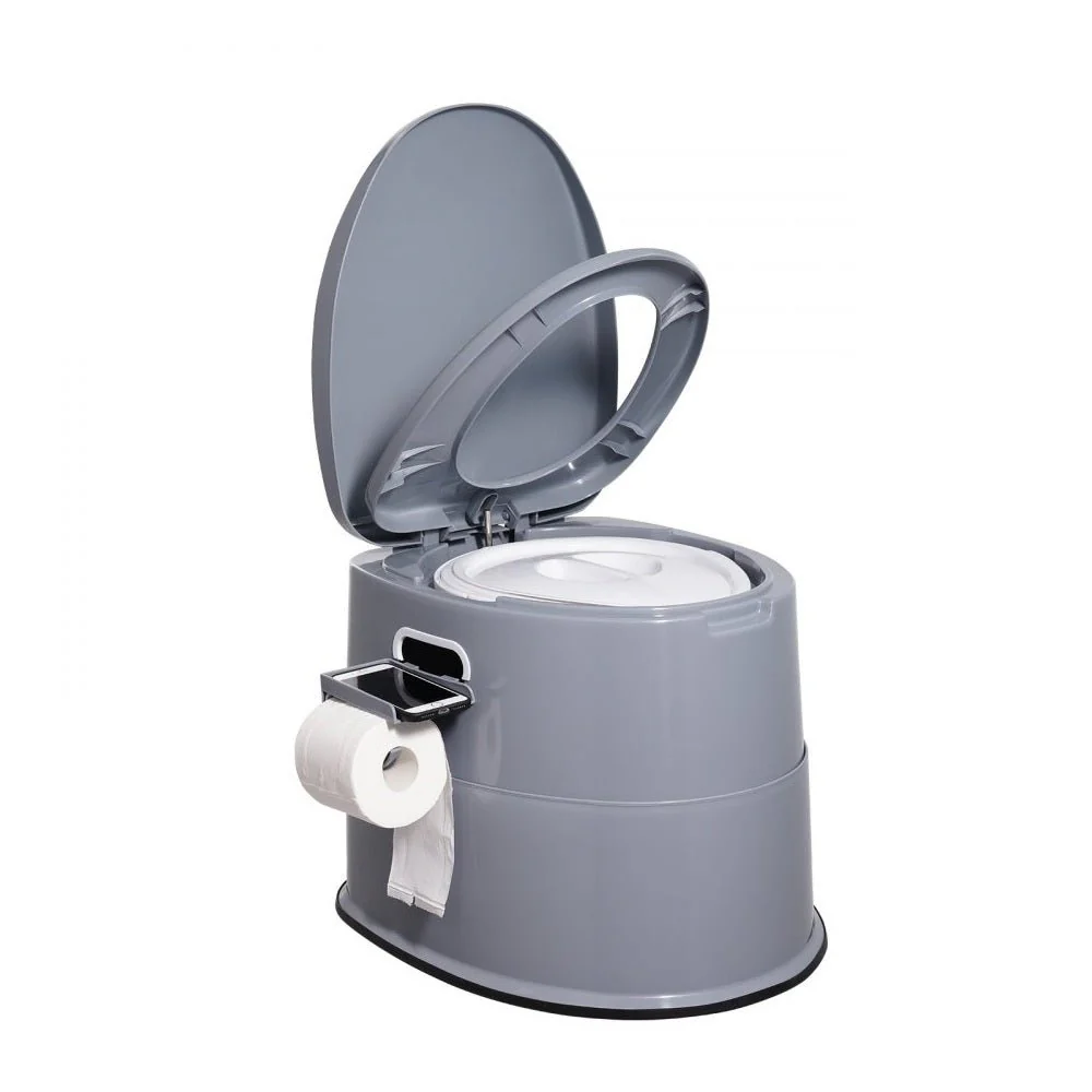 Portable Camping Toilet with 1.3 Gal Inner Bucket – Travel