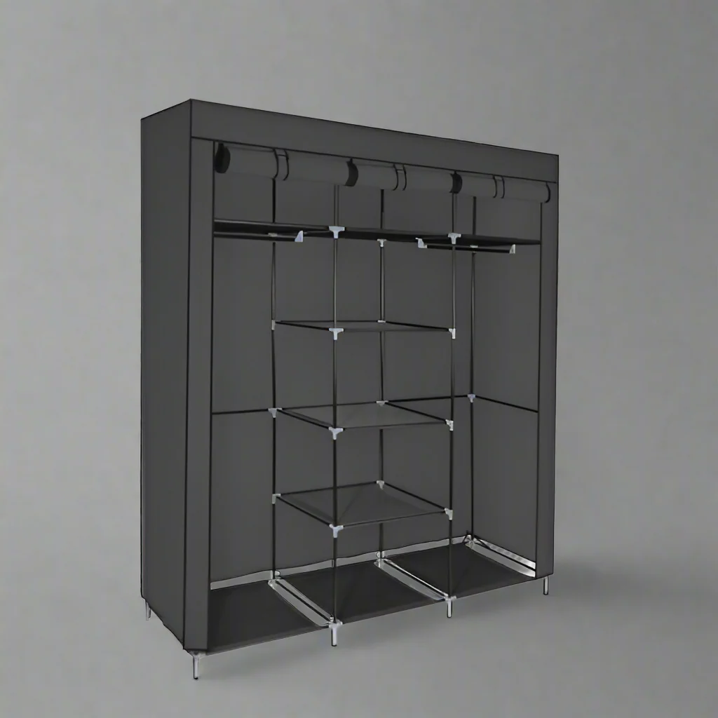 Portable Fabric Wardrobe Closet – 9-Shelf Clothing Storage Organizer | AMSRD252 - Image 2