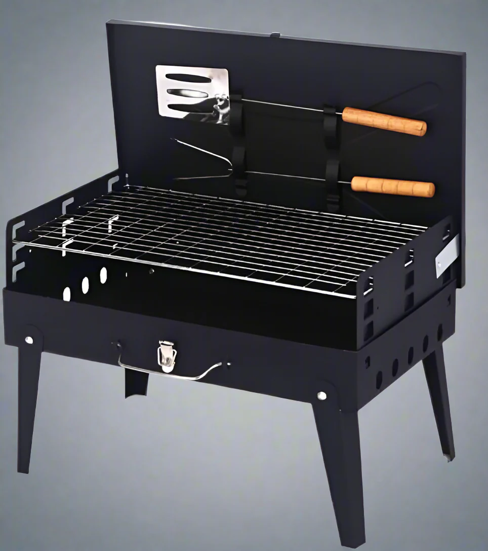 Portable Folding BBQ Grill – Suitcase-Style Travel Barbecue | Model 127135