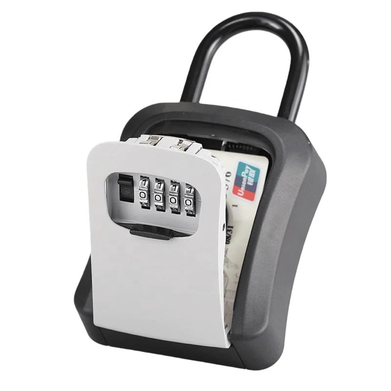 Portable Key Safe Lock Box Aluminium Alloy Hanging Lock Case 4.5″×3.7″×1.6″ M8962 - Image 6