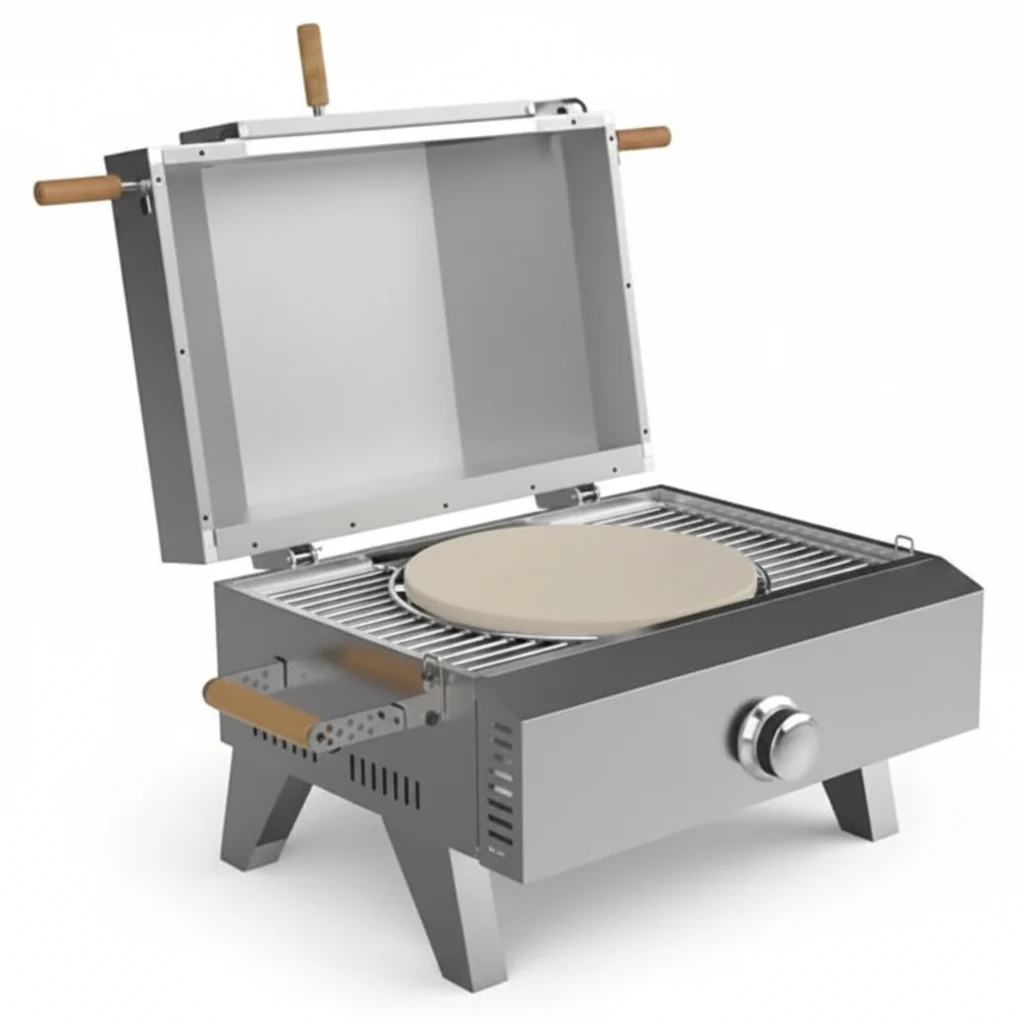 Portable Propane Pizza Oven Outdoor Stainless Steel Gas Pizza Oven Kit HPO02S - Image 3