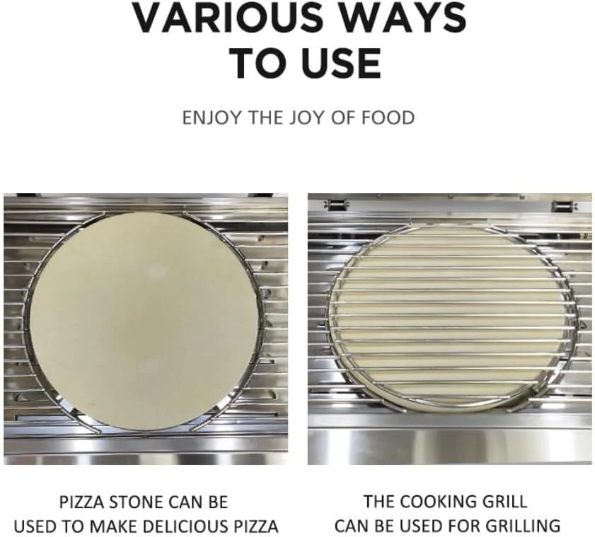 Portable Propane Pizza Oven Outdoor Stainless Steel Gas Pizza Oven Kit HPO02S - Image 5