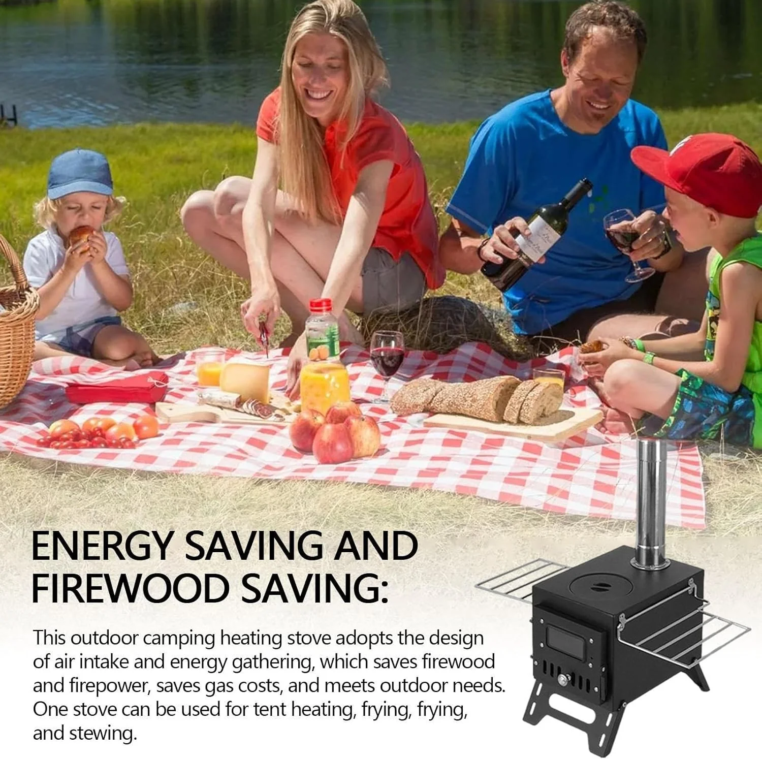 Portable Wood Burning Tent Stove – Compact Camping Heater | 127155 - Image 7