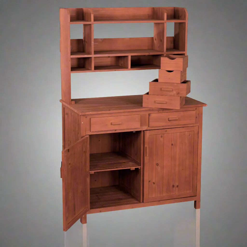 Potting Bench with Storage – Garden Tool Bench with Drawers & Shelves | PB54224 - Image 2