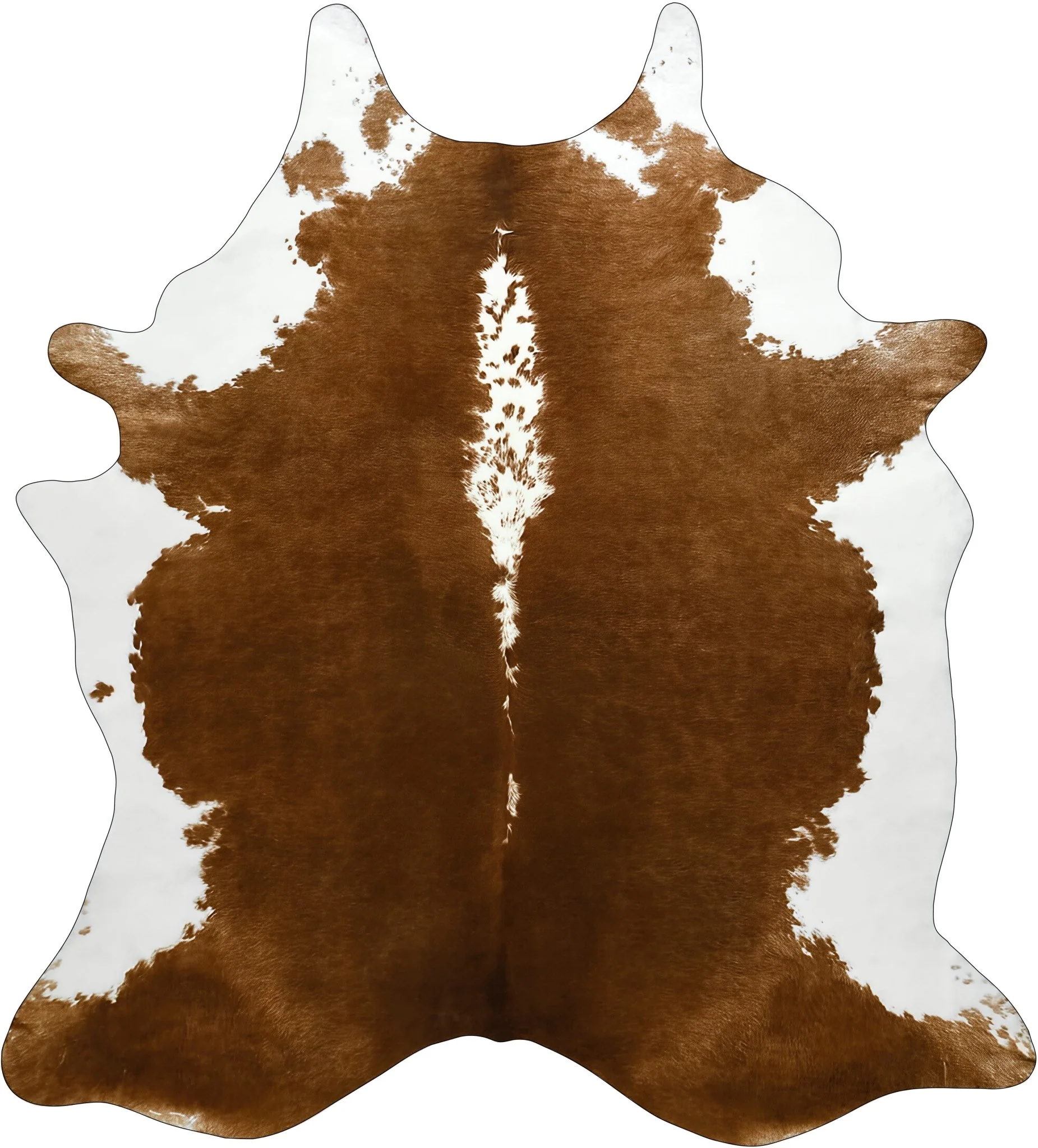 Premium Faux Cowhide Rug 4.7 × 5.2 ft, Non-Slip Washable Western Home Decor CR520 - Image 2
