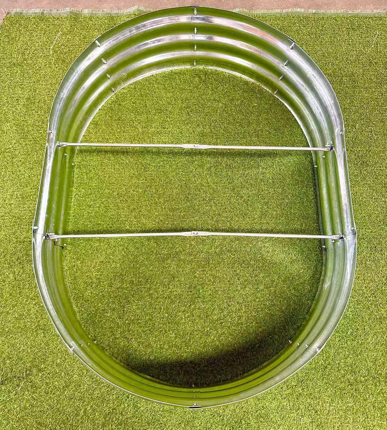 Galvanized Oval Raised Garden Bed – Durable Rust-Resistant Outdoor Planter - Image 2