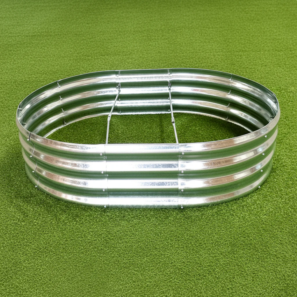Galvanized Oval Raised Garden Bed – Durable Rust-Resistant Outdoor Planter - Image 3