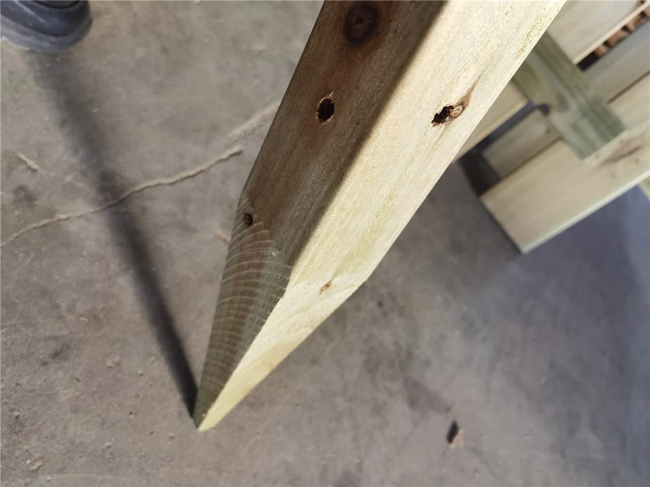 6.6 FT Pressure-Treated Picket Fence Post | Outdoor Wood Fencing Support - Image 6
