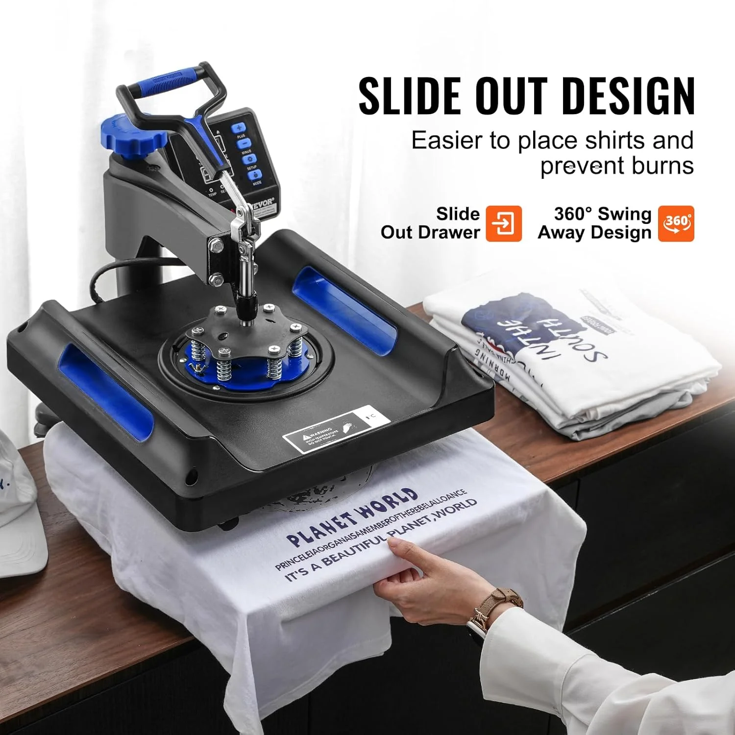 PRO 15x15 Heat Press Machine – Swing-Away Design with 30oz Mug Attachment & Dual Display | 127538 - Image 3