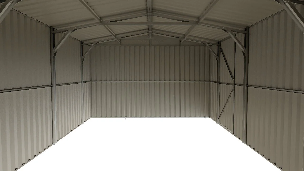 14x27 FT Heavy-Duty Metal Garage Shed with Double Doors | Spacious Storage | G1427 - Image 5
