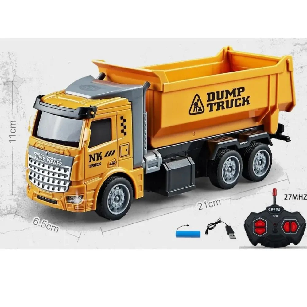 4-Channel RC Construction Trucks – Dump Truck, Fire Truck & Garbage Truck | Durable, Realistic & Rechargeable - Image 2