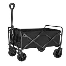 Heavy-Duty Collapsible Folding Garden Wagon with 360° Wheels & Adjustable Handle – Model S1264 - Image 4