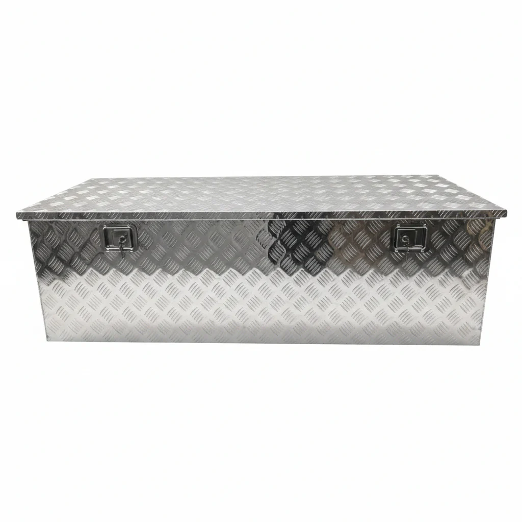 Heavy-Duty Aluminum Tool Box | Lockable Storage Chest for Truck, Garage, and Workshop - Image 7