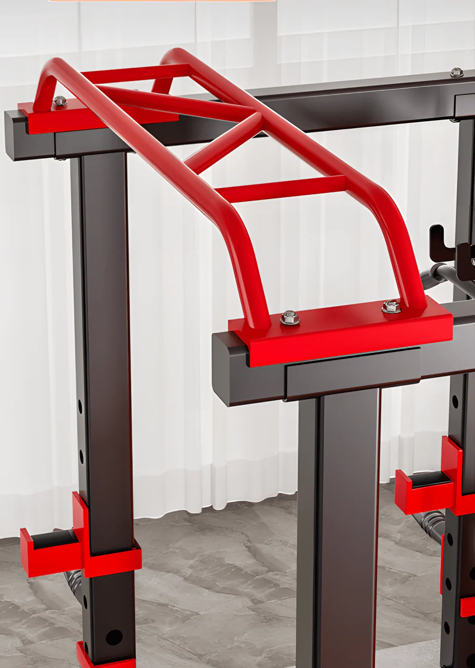 Heavy-Duty Gym Power Rack with Lat 700 Lb Pulldown & Squat Attachment Home Workout Station | Model 52325 | - Image 6