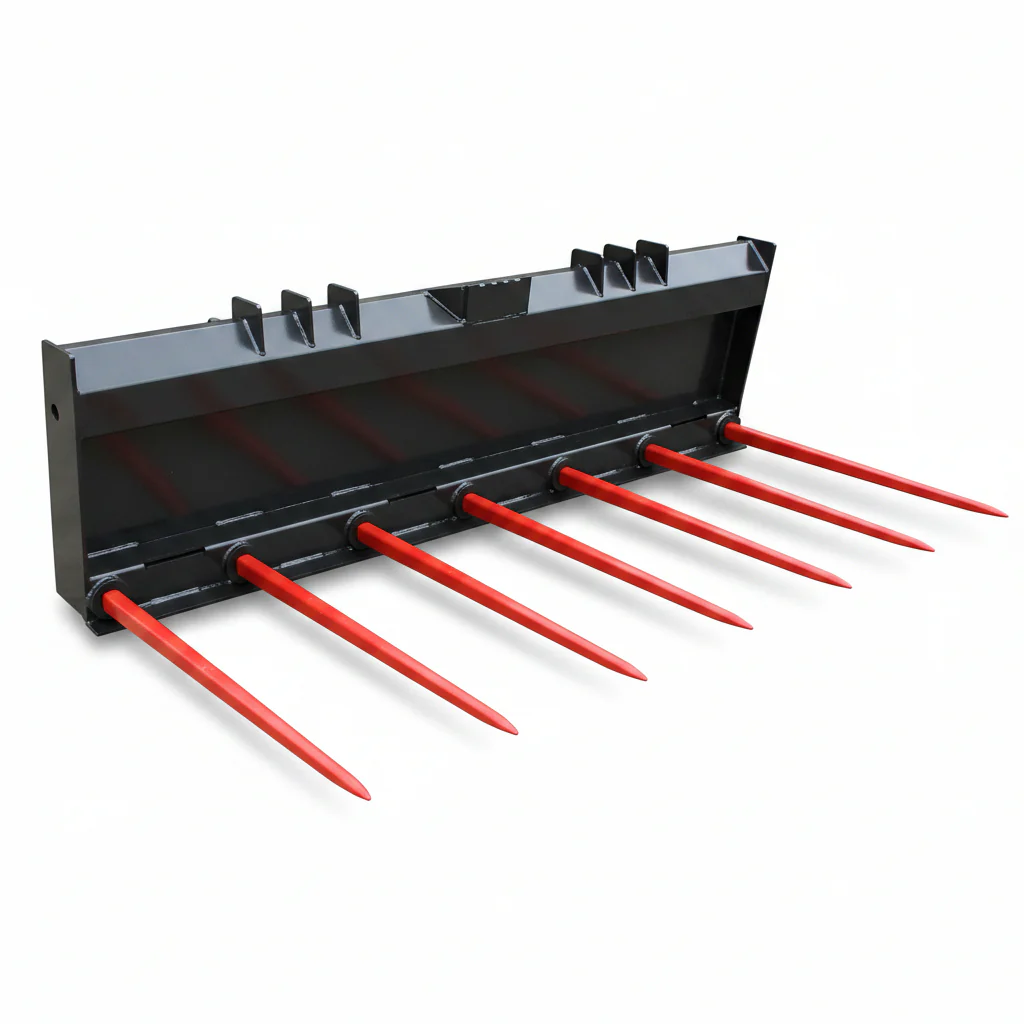 Heavy-Duty Skid Steer Stall Cleaning Manure Forks – 72" & 84" – Reinforced Steel Construction - Image 3