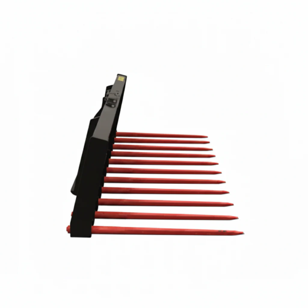 Heavy-Duty Skid Steer Stall Cleaning Manure Forks – 72" & 84" – Reinforced Steel Construction - Image 4