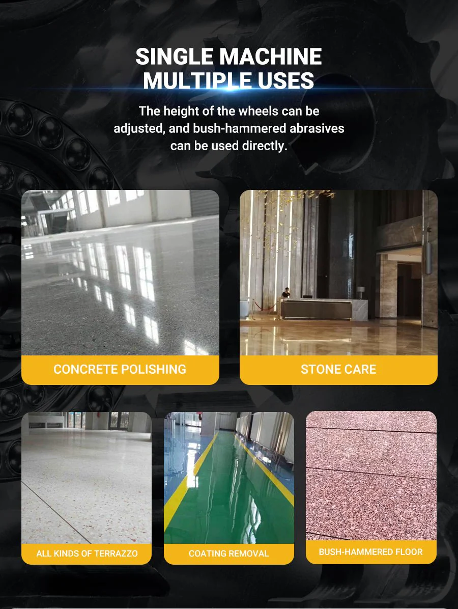 Detachable Manual Concrete Floor Grinder HTG5501 – Heavy‑Duty Portable Surface Grinding HTG5501 - Image 7