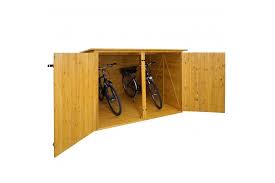 Lockable Outdoor Bicycle Storage Shed | 2-Bike Garage & Tool Shed | Weatherproof Wood G488 - Image 3