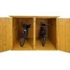 Lockable Outdoor Bicycle Storage Shed | 2-Bike Garage & Tool Shed | Weatherproof Wood G488 - Image 5