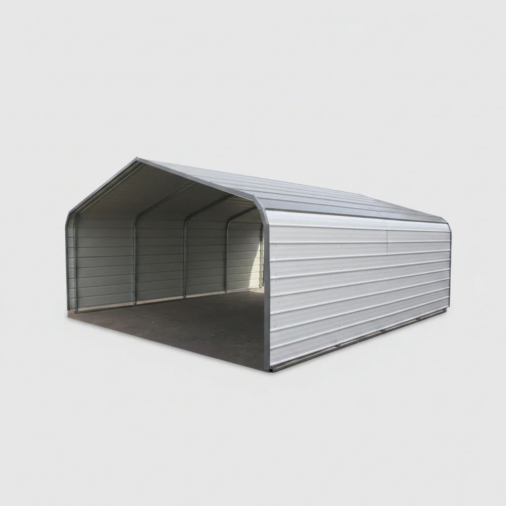 Metal Carport Garage Shed – 20x20 FT | 20x30 FT | 12x40 FT | 20x40 FT | Heavy-Duty Storage Building - Image 2