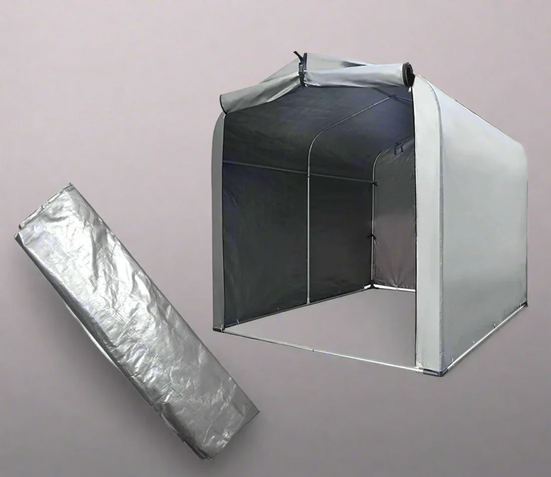 Motorcycle & Bike Storage Shed – Waterproof Cover for 2 Bikes | Heavy-Duty Protection 910741