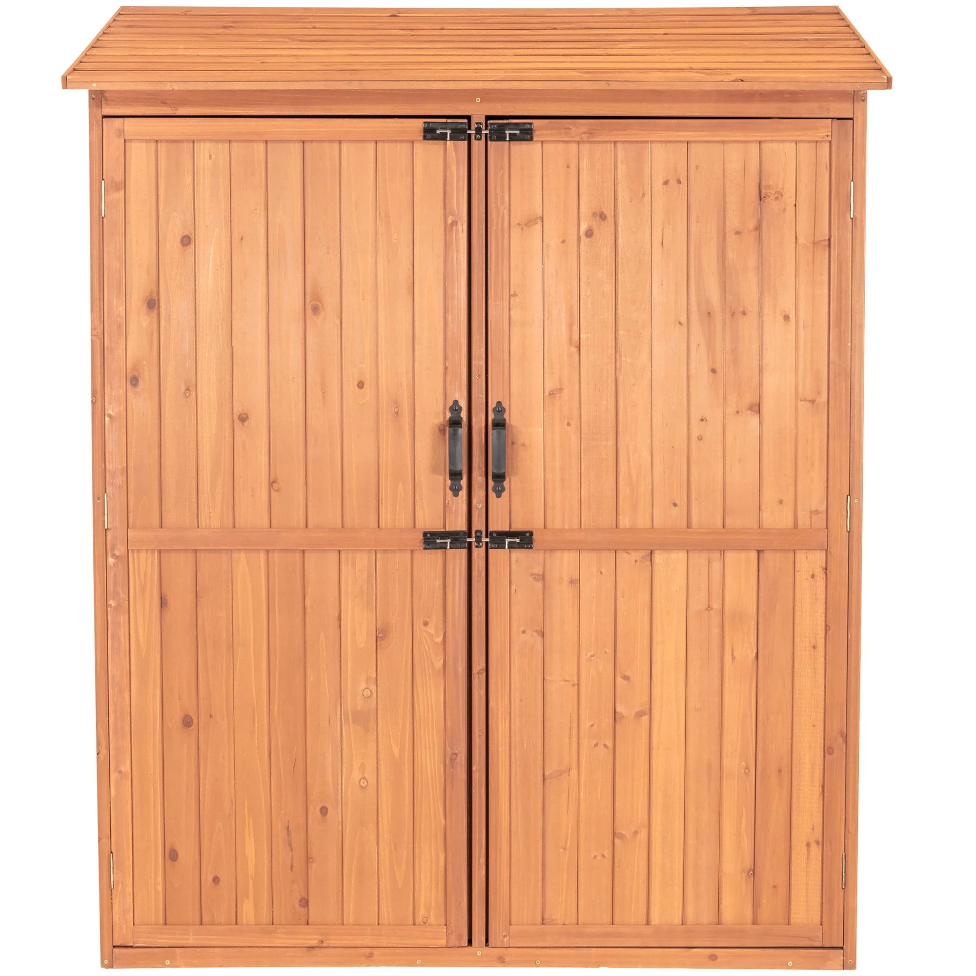 Multi-Compartment Outdoor Storage Cabinet - Wooden Garden Storage SPC5187 - Image 4