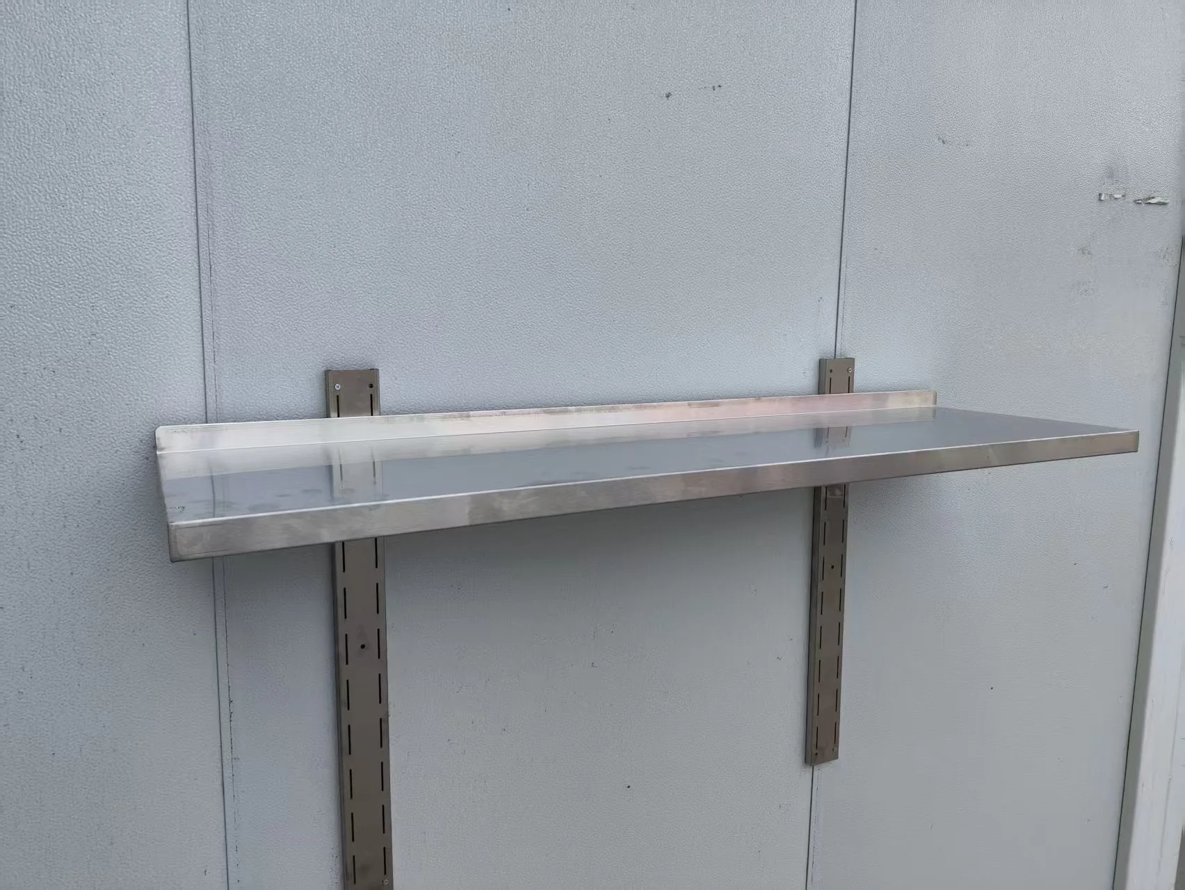 Stainless Steel 1-Tier Wall Mounted Kitchen Shelf | Storage Rack – 1218236 - Image 4