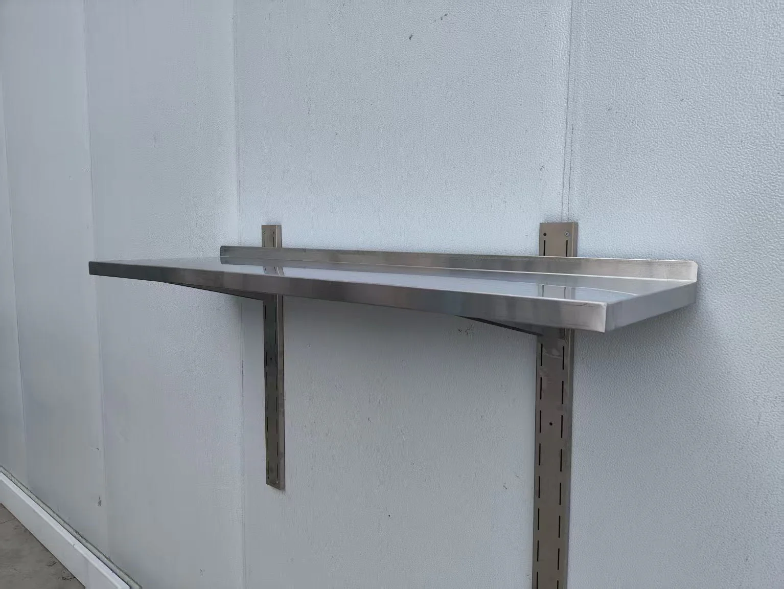 Stainless Steel 1-Tier Wall Mounted Kitchen Shelf | Storage Rack – 1218236 - Image 5