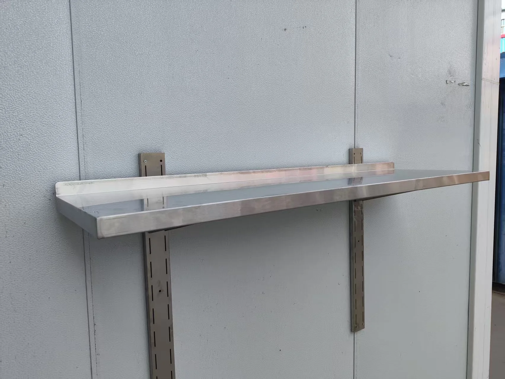 Stainless Steel 1-Tier Wall Mounted Kitchen Shelf | Storage Rack – 1218236 - Image 6