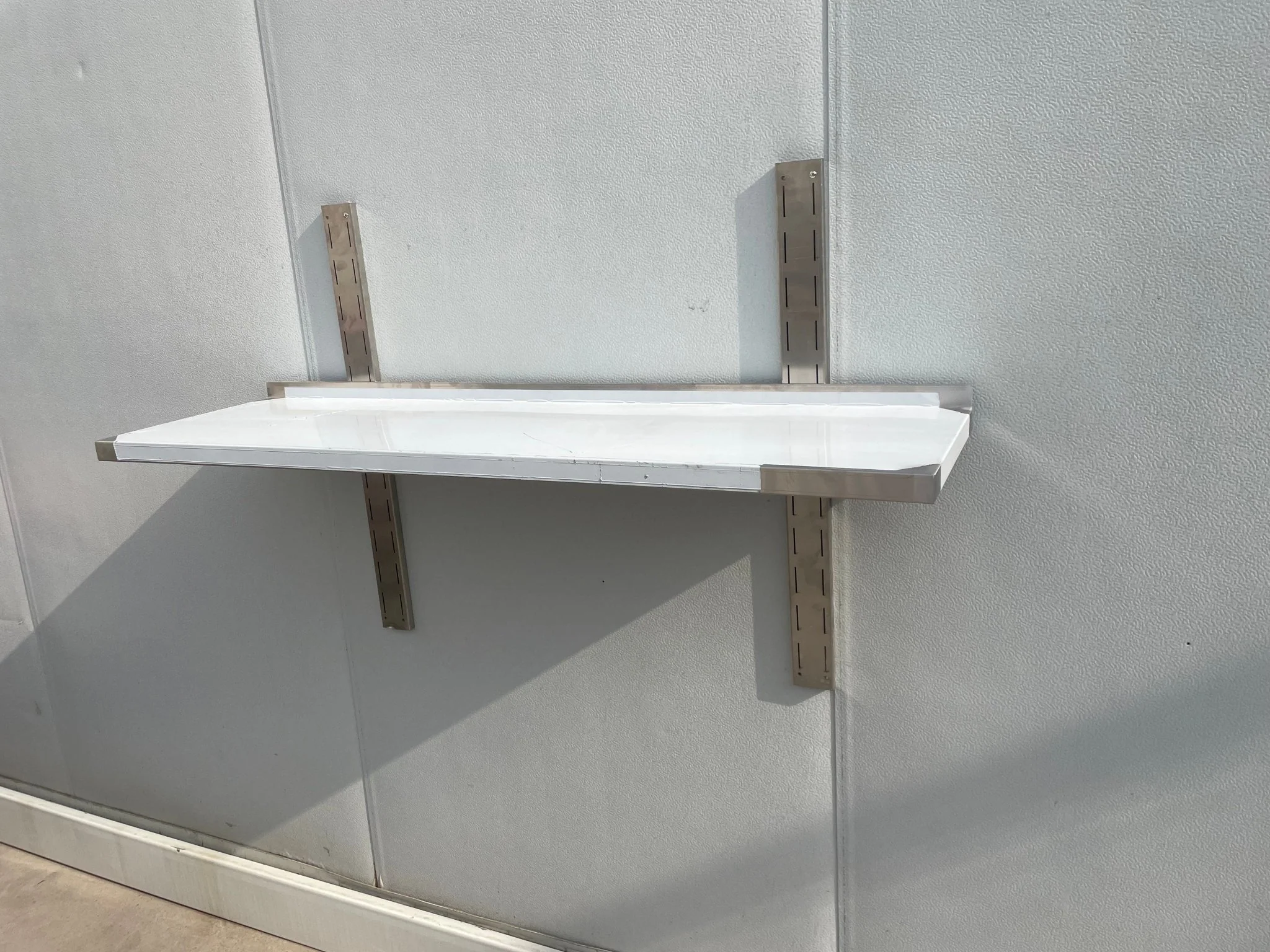 Stainless Steel 1-Tier Wall Mounted Kitchen Shelf | Storage Rack – 1218236 - Image 7