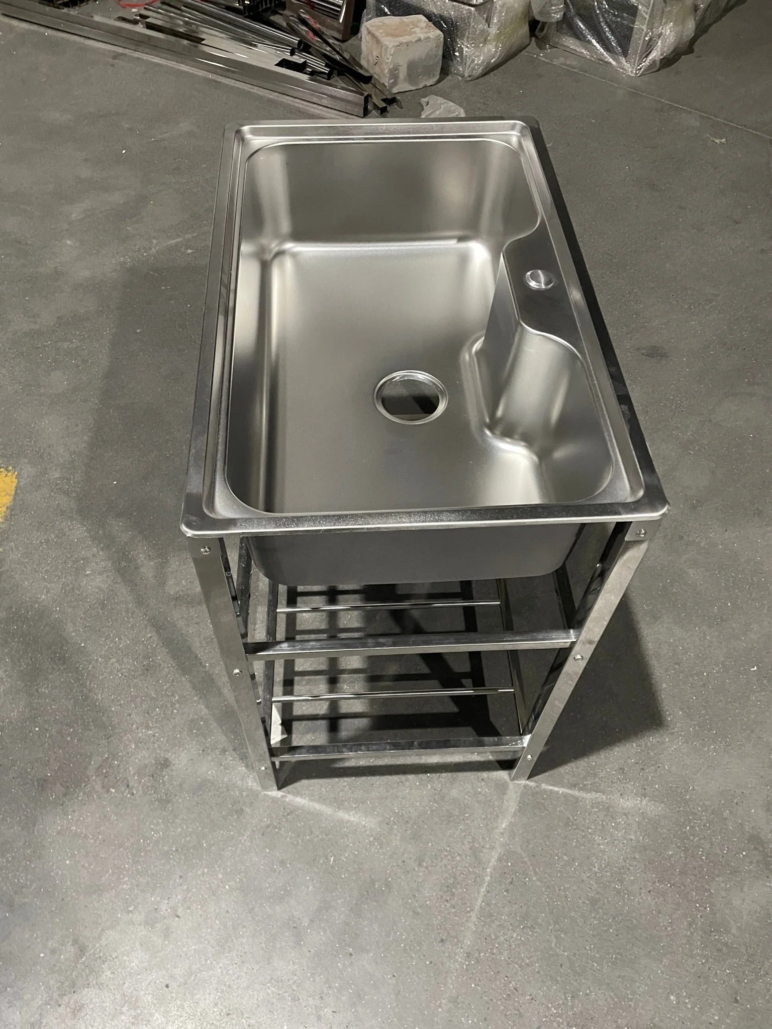 Stainless Steel Wall-Mounted Hand Wash Sink – Food-Safe Hygiene Station | Model 1218239 - Image 3