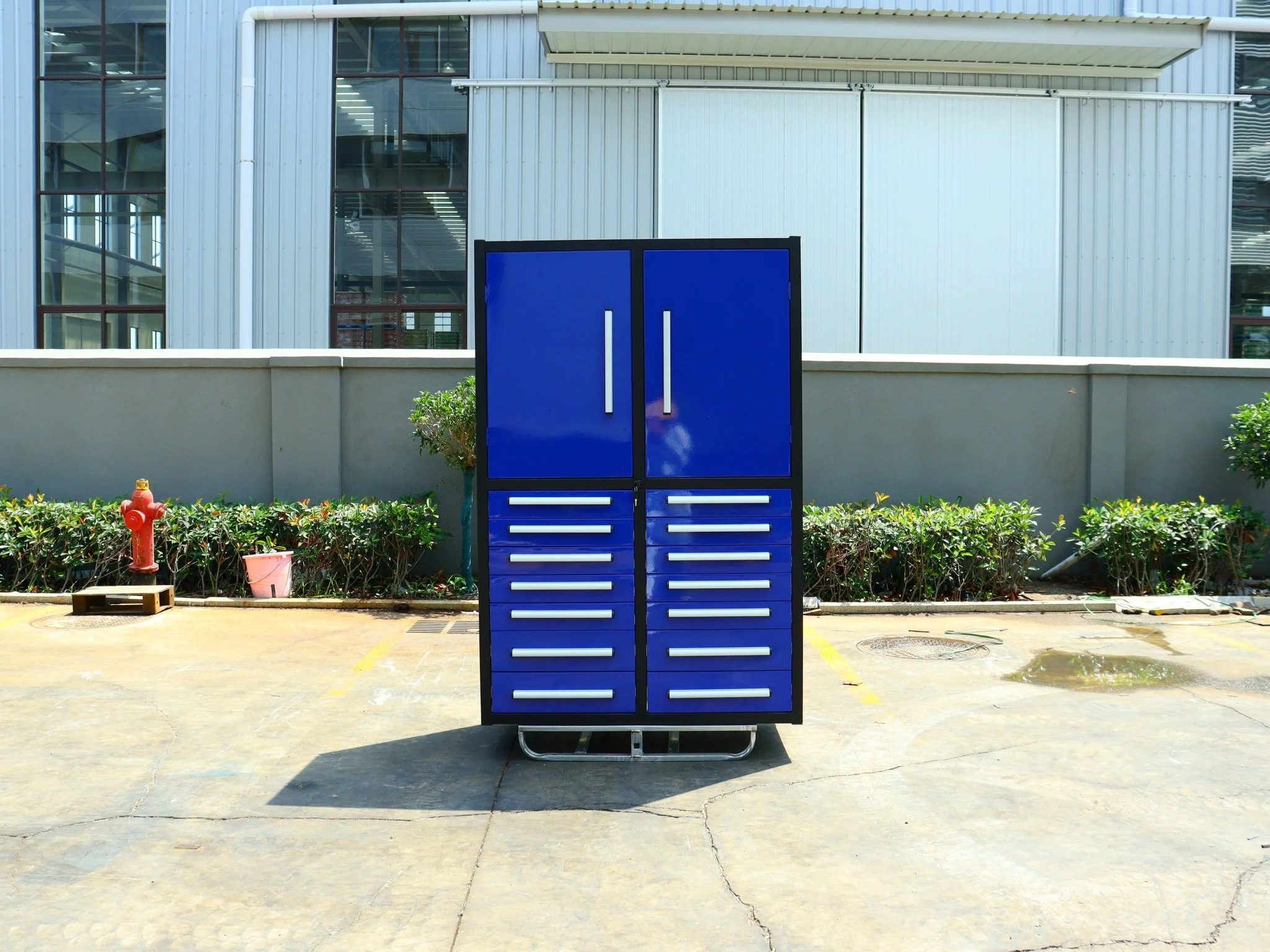 Professional 12-Drawer Garage Tool Cabinet Tool Bench – Heavy-Duty Steel Bench H4FT14D2 - Image 12