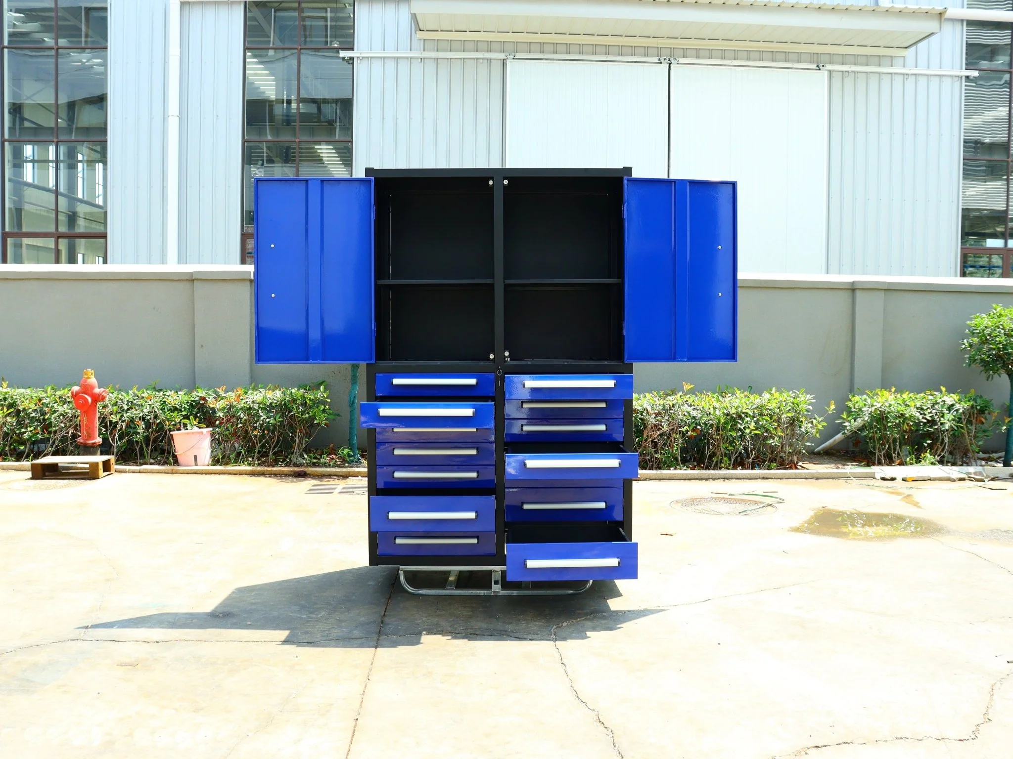 Professional 12-Drawer Garage Tool Cabinet Tool Bench – Heavy-Duty Steel Bench H4FT14D2 - Image 19