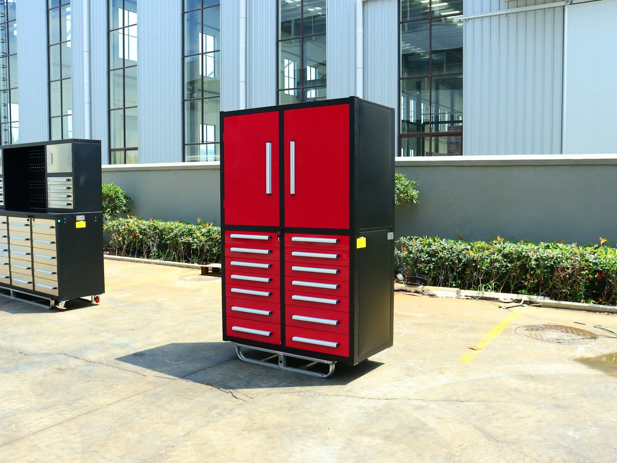 Professional 12-Drawer Garage Tool Cabinet Tool Bench – Heavy-Duty Steel Bench H4FT14D2 - Image 23