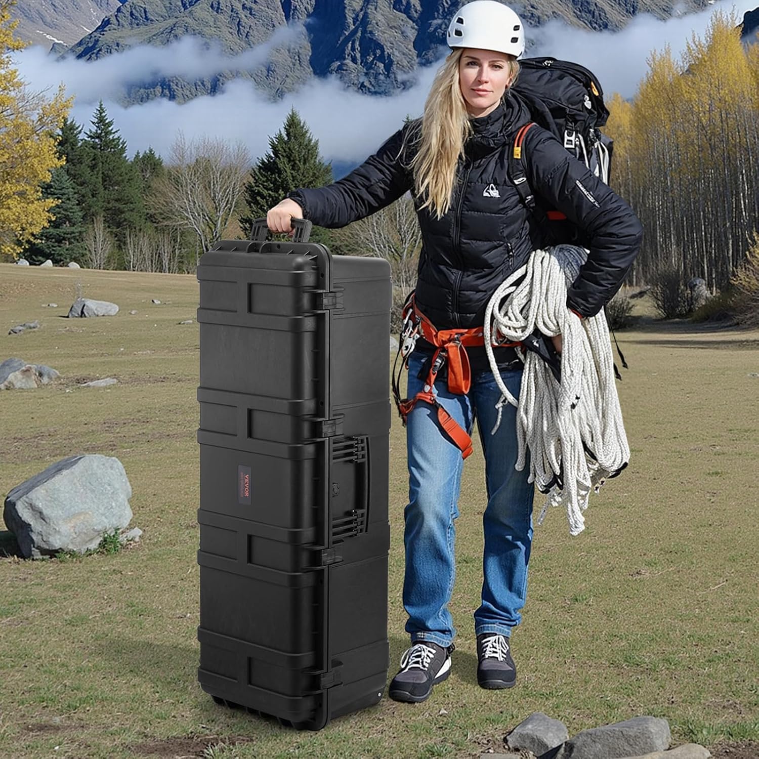 Professional Waterproof Hard Case with Handle & Locks | 5.5 cu.ft Equipment Protector 2384883 - Image 5