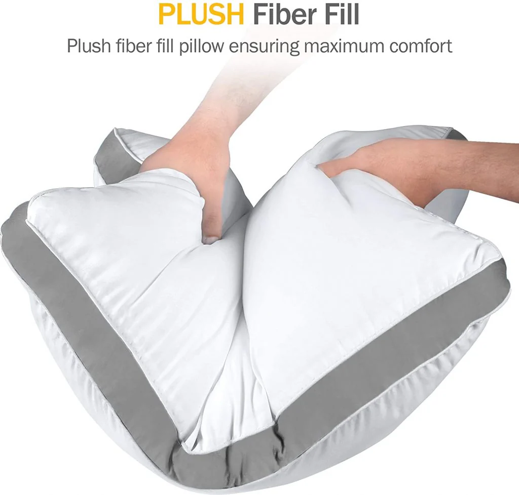 NEW Queen Size 2-Pack Gusseted Quilted Pillows for All Sleep Positions - 615QTP - Image 10