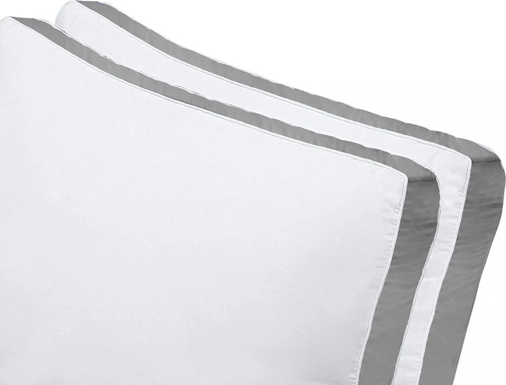 NEW Queen Size 2-Pack Gusseted Quilted Pillows for All Sleep Positions - 615QTP - Image 9