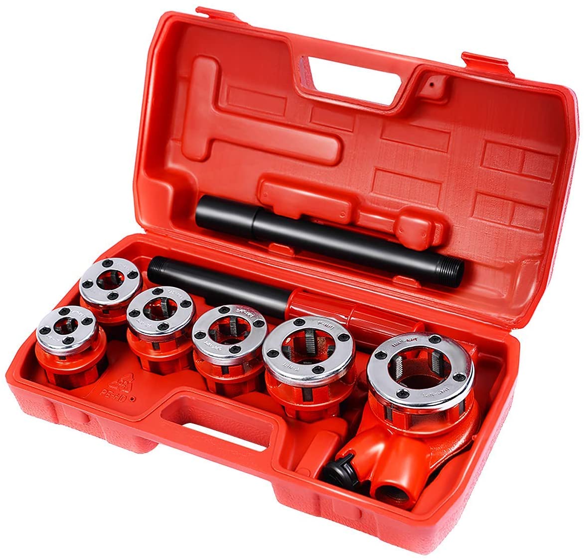 Ratcheting Pipe Threading Tool Kit with Dies & Cutter – WT01Z5534