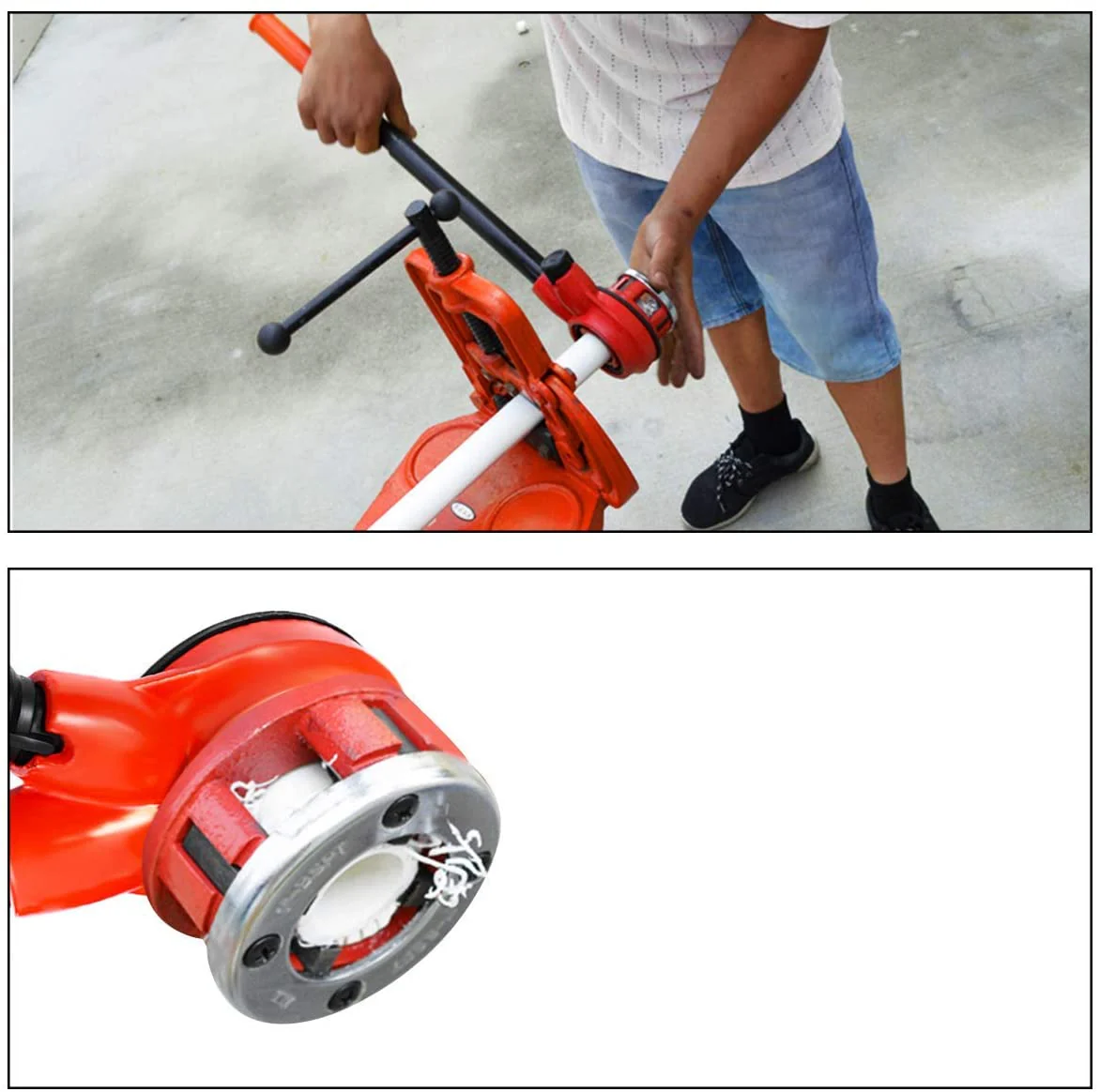 Ratcheting Pipe Threading Tool Kit with Dies & Cutter – WT01Z5534 - Image 2